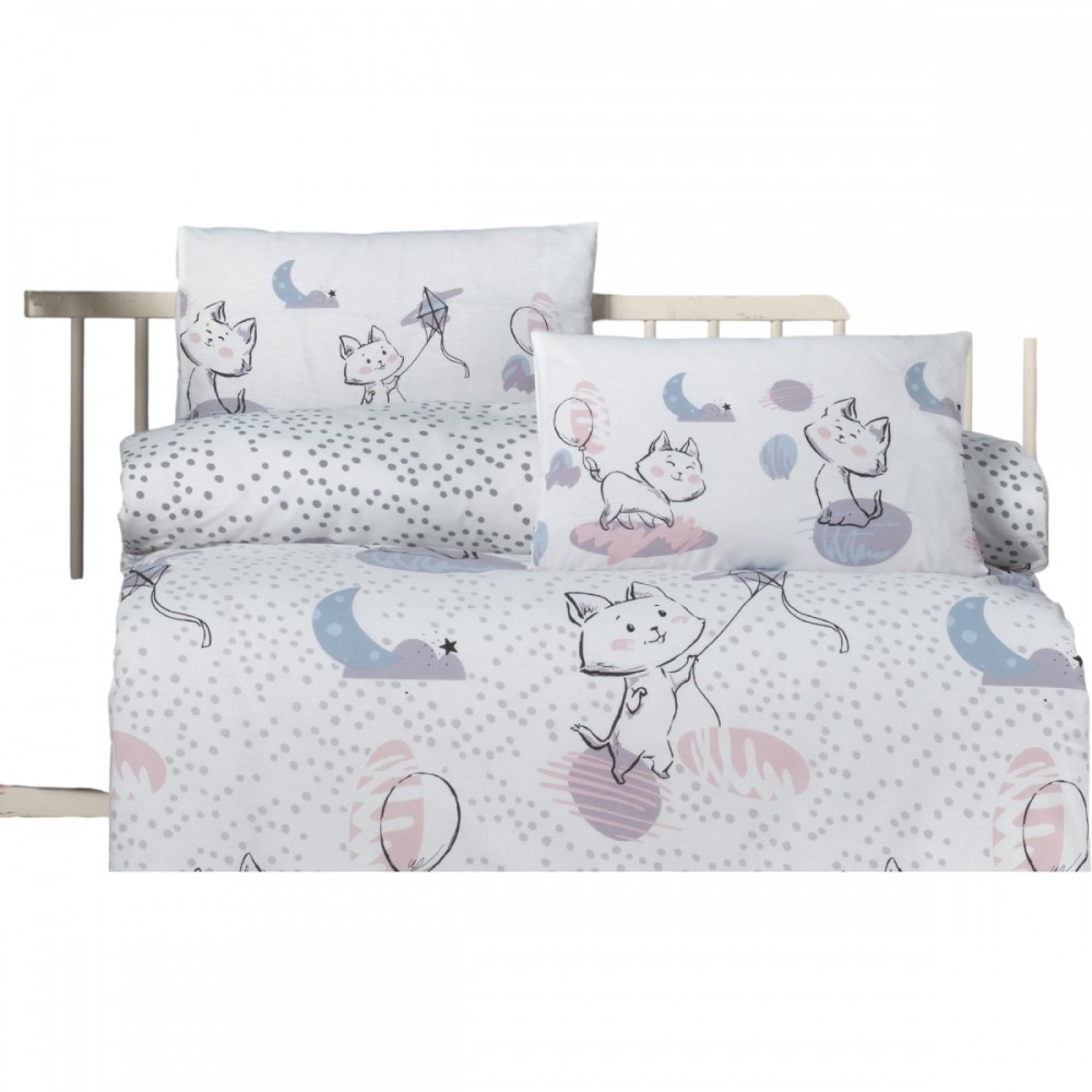 Ranforce Bebek Nevresim Takım Kitten Ranforce Bebek Nevresim Takım Kitten